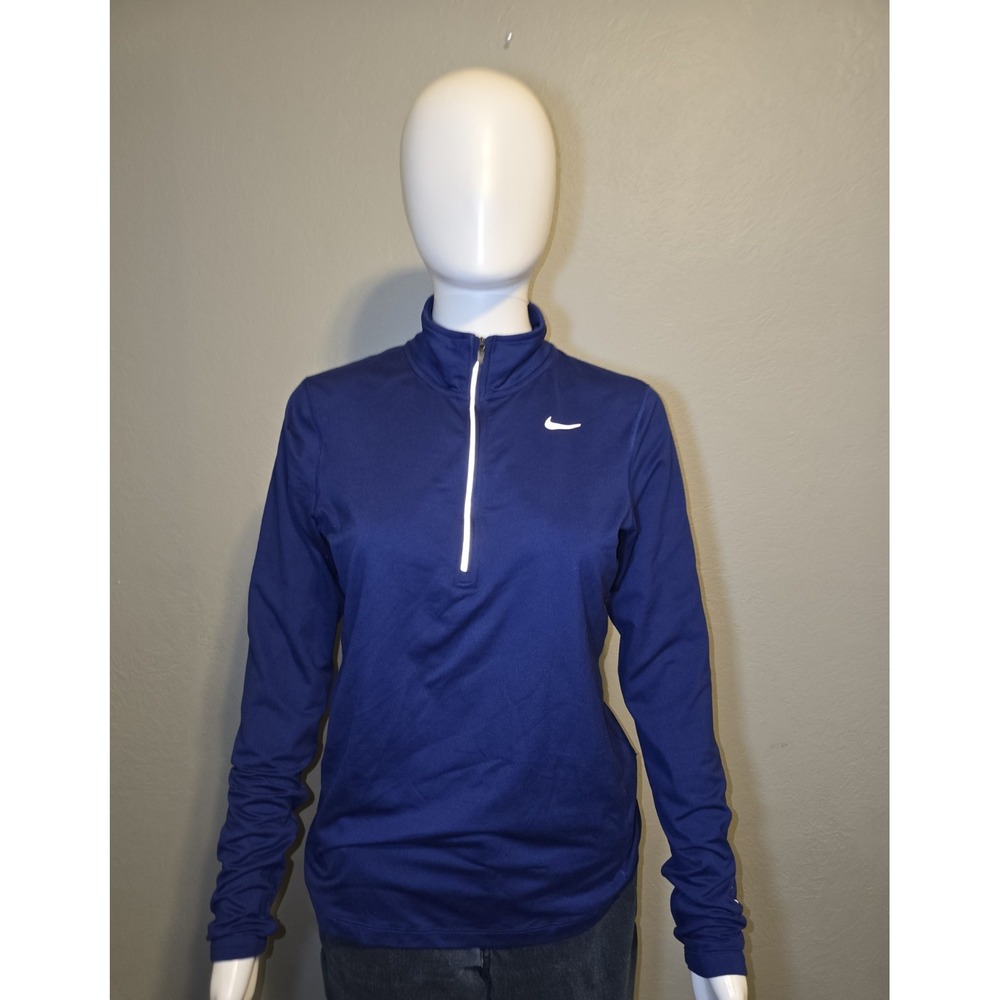 Nike Running Dri Fit Womens 1/4 Zip Long Sleeve Athleisure Training Yoga Sz S
